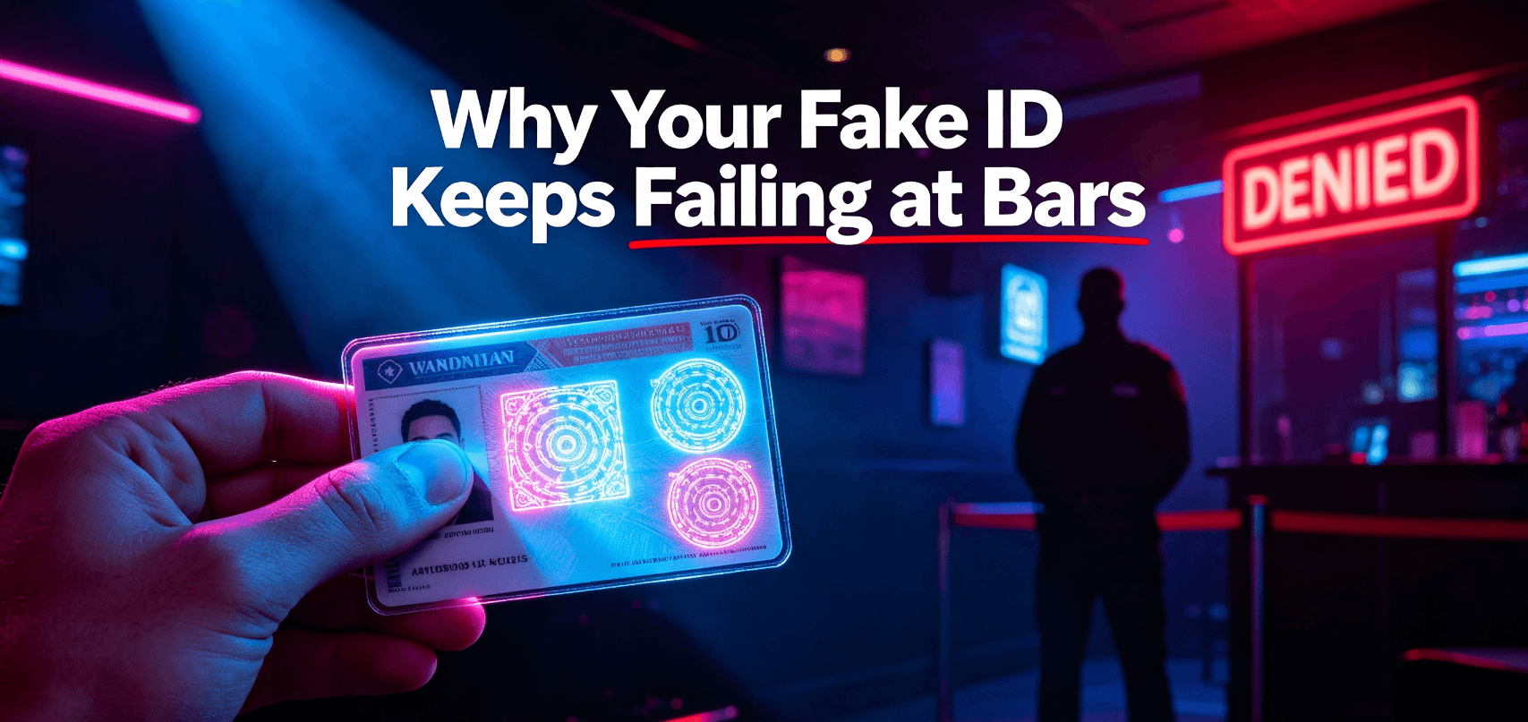 Why Your Fake ID Keeps Failing at Bars