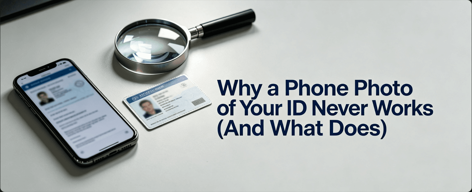 Why a Phone Photo of Your ID Never Works (And What Does)