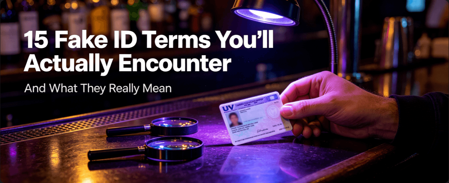 15 Fake ID Terms You'll Actually Encounter (And What They Really Mean)